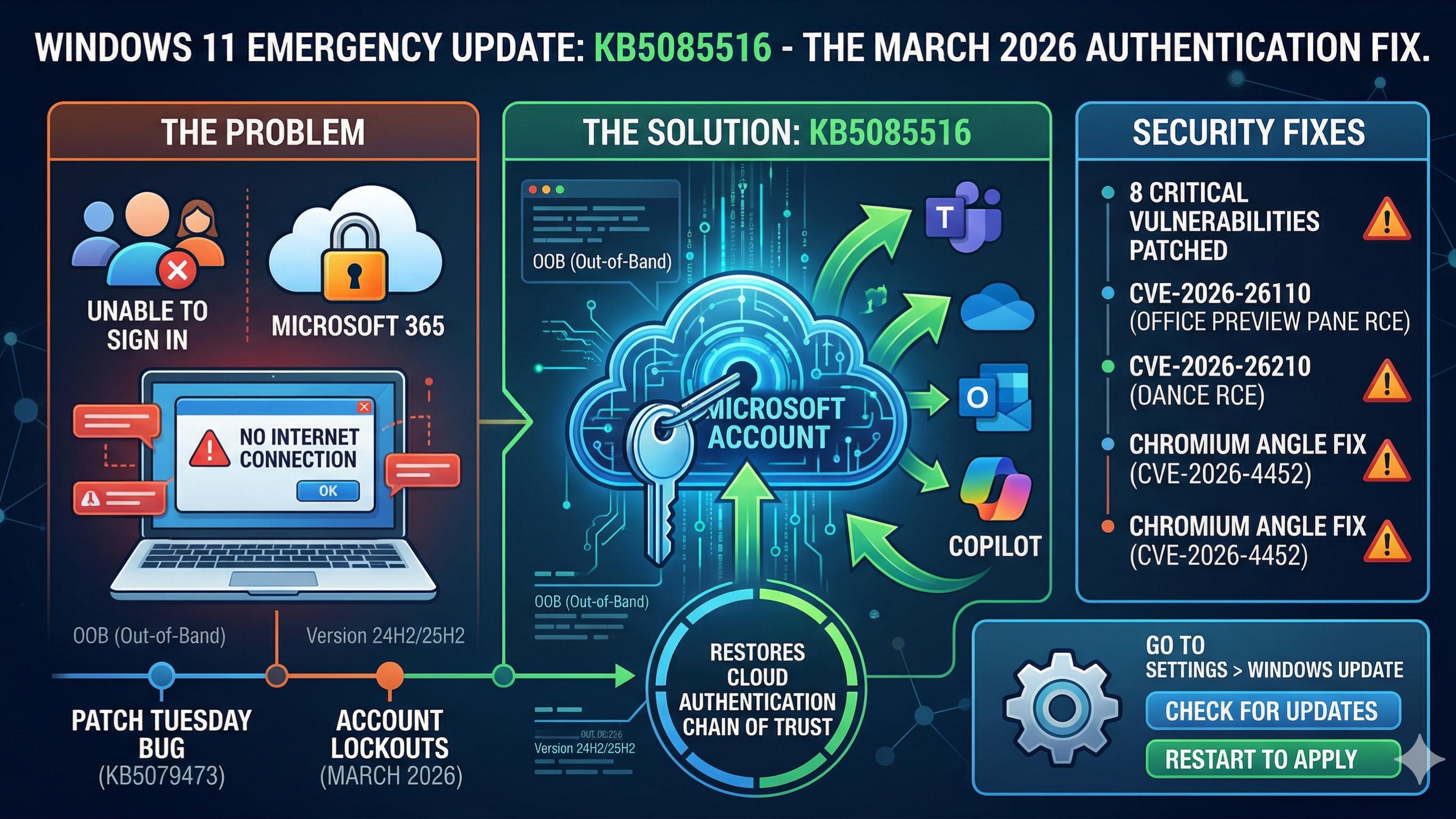 Microsoft Windows Emergency Update Fixes Lockout