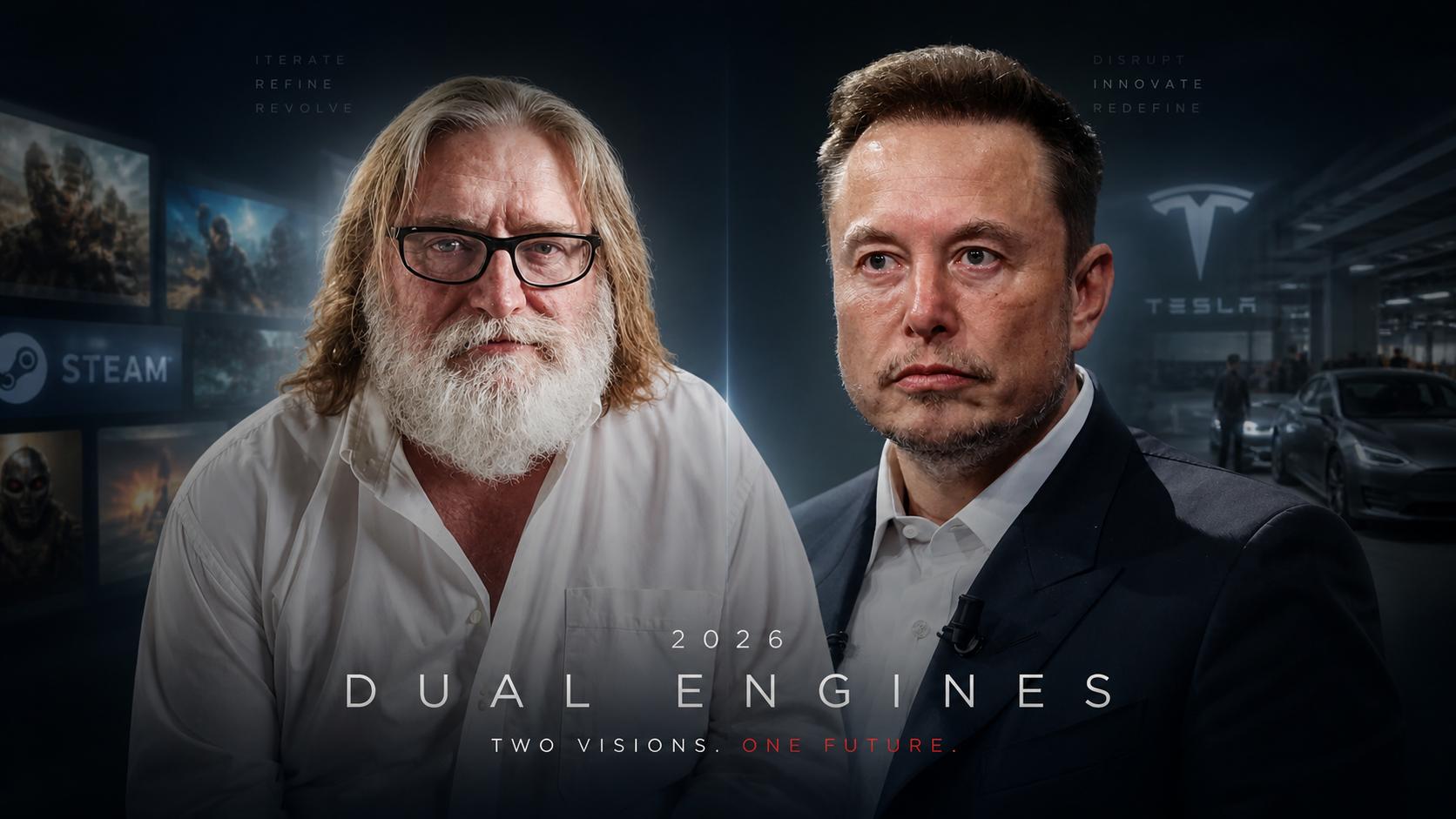 Gabe Newell vs. Elon Musk: The Visionary Dichotomy of 2026
