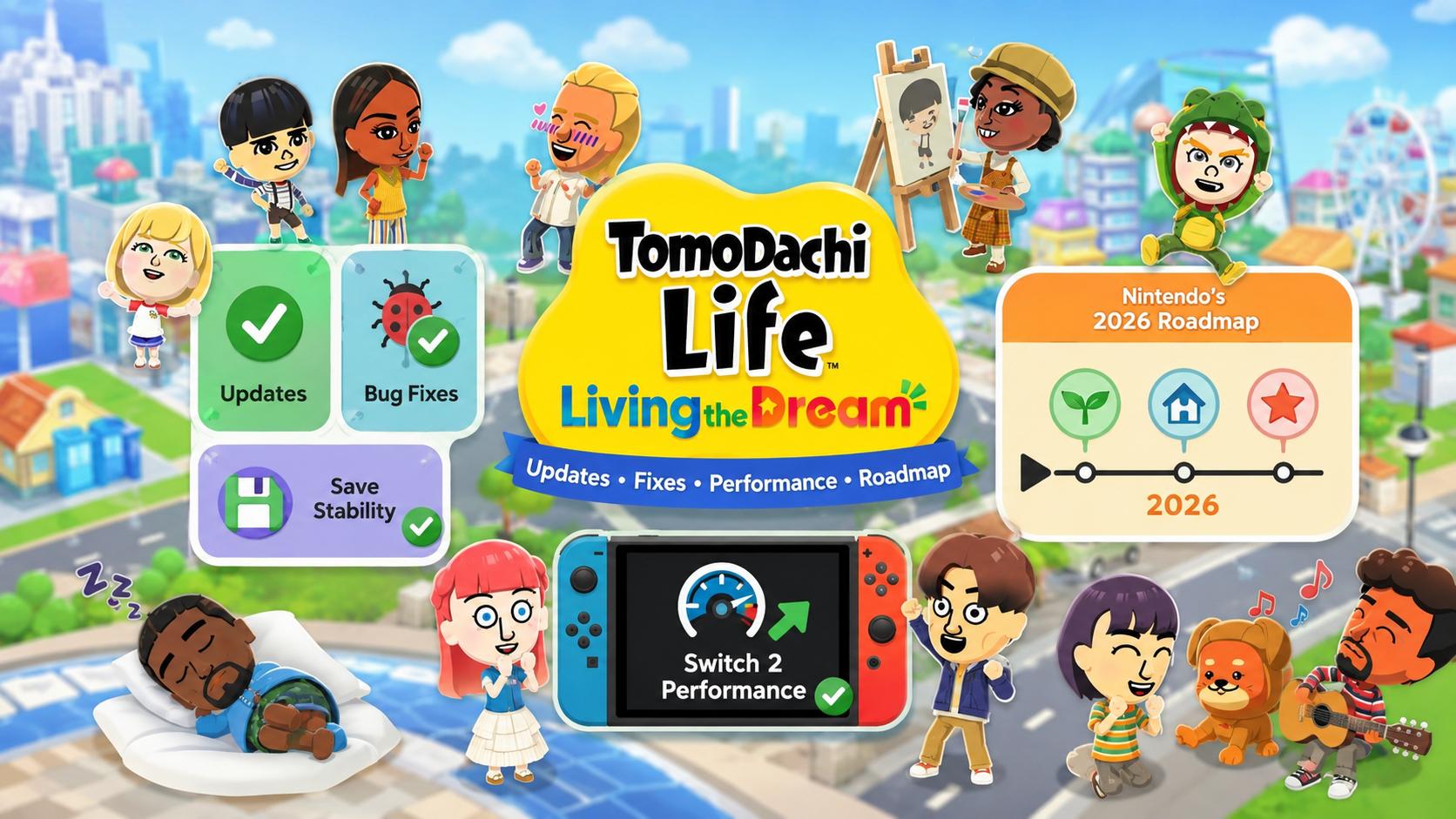 Tomodachi Life Patch Notes: Post-Launch Software Evolution