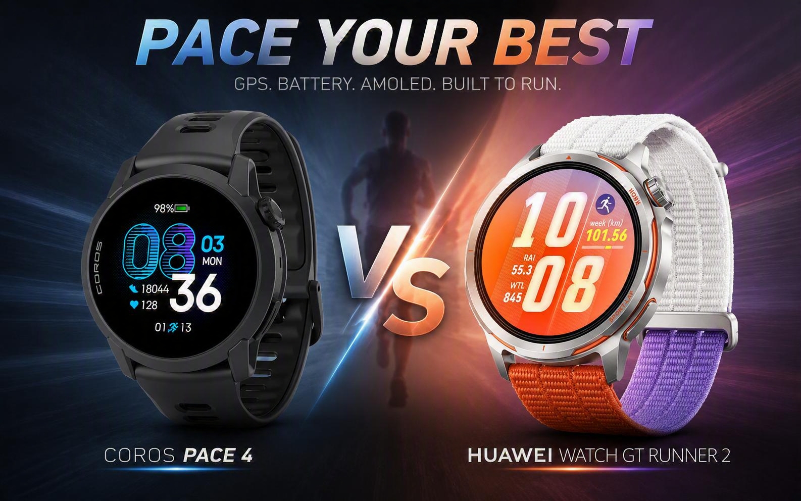 Coros Pace 4 vs Huawei Watch GT Runner 2
