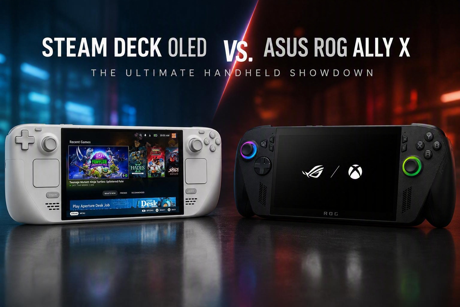 Steam Deck OLED vs. ASUS ROG Ally X