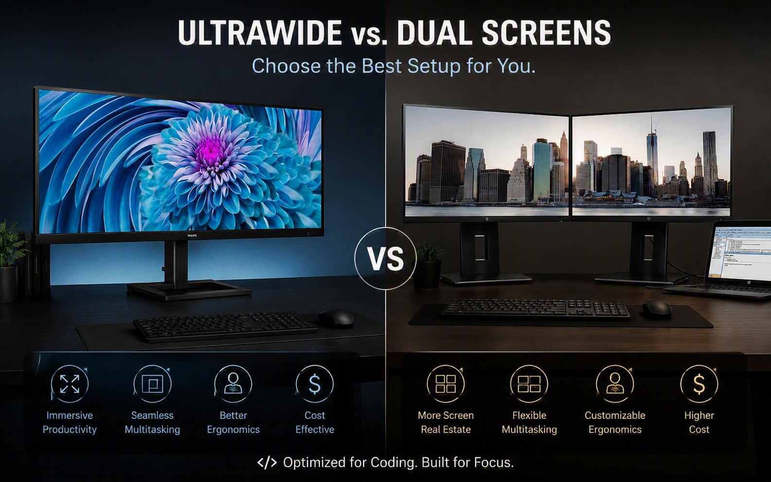Ultrawide Monitor vs. Dual Screens