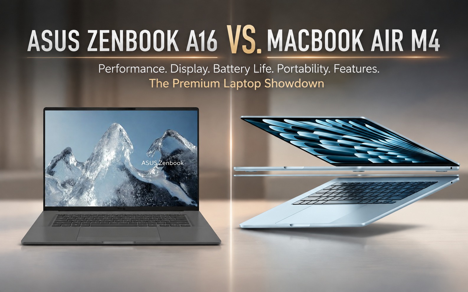 Asus Zenbook A16 vs. Apple MacBook Air M4