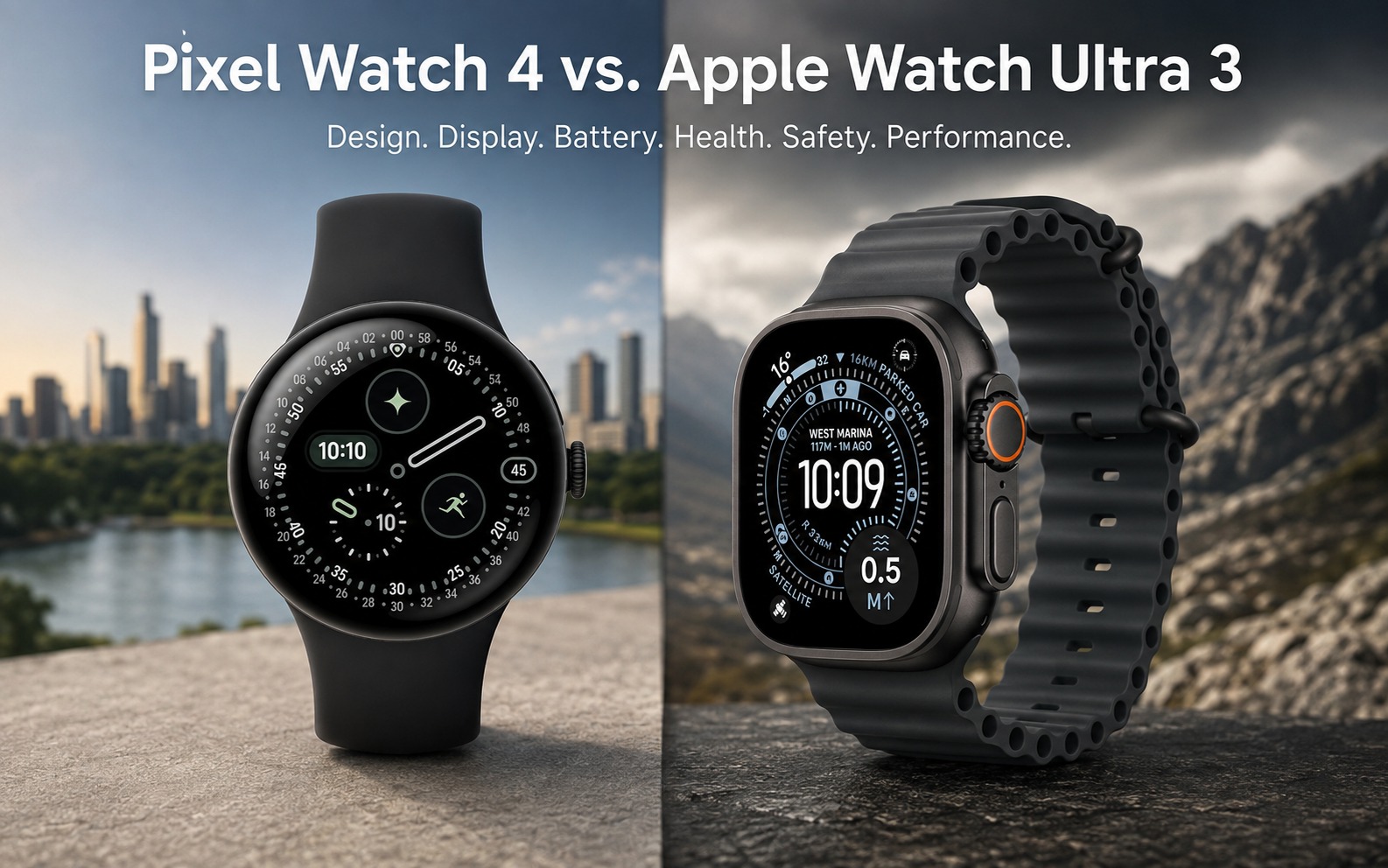 Google Pixel Watch 4 vs. Apple Watch Ultra 3