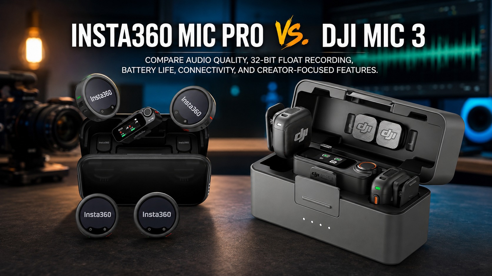 Insta360 Mic Pro vs. DJI Mic 3: Next-Gen Wireless Microphones