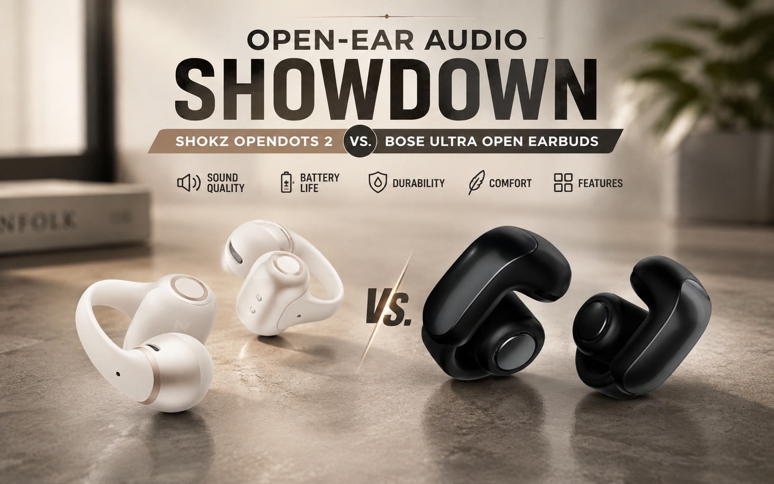 Shokz OpenDots 2 vs. Bose Ultra Open Earbuds