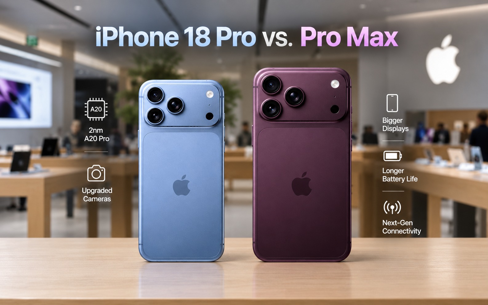 iPhone 18 Pro vs. iPhone 18 Pro Max