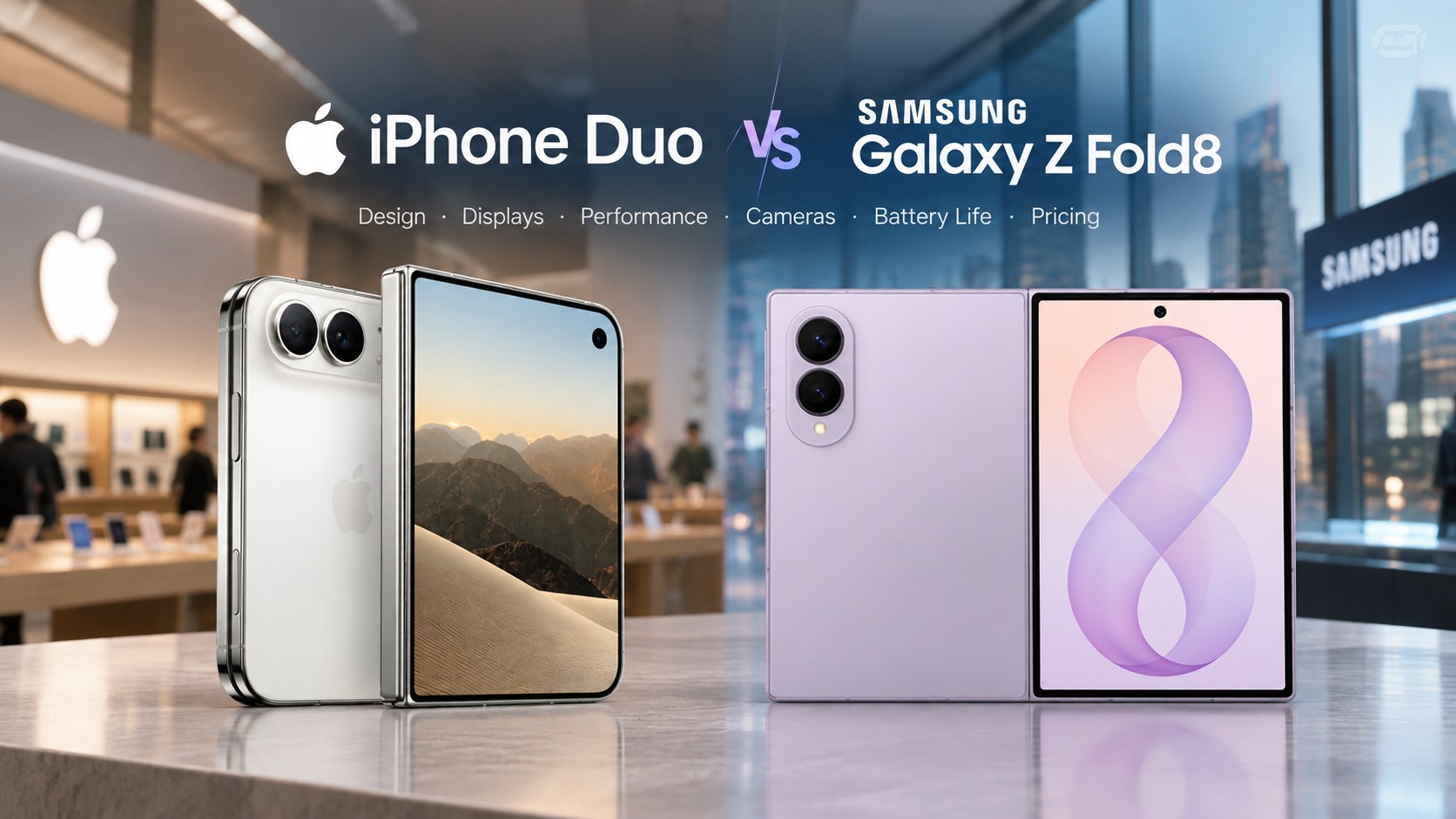 Apple iPhone Duo vs. Samsung Galaxy Z Fold8