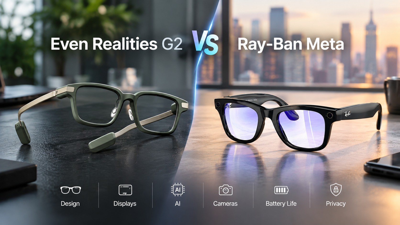 Even Realities G2 vs. Ray-Ban Meta Smart Glasses
