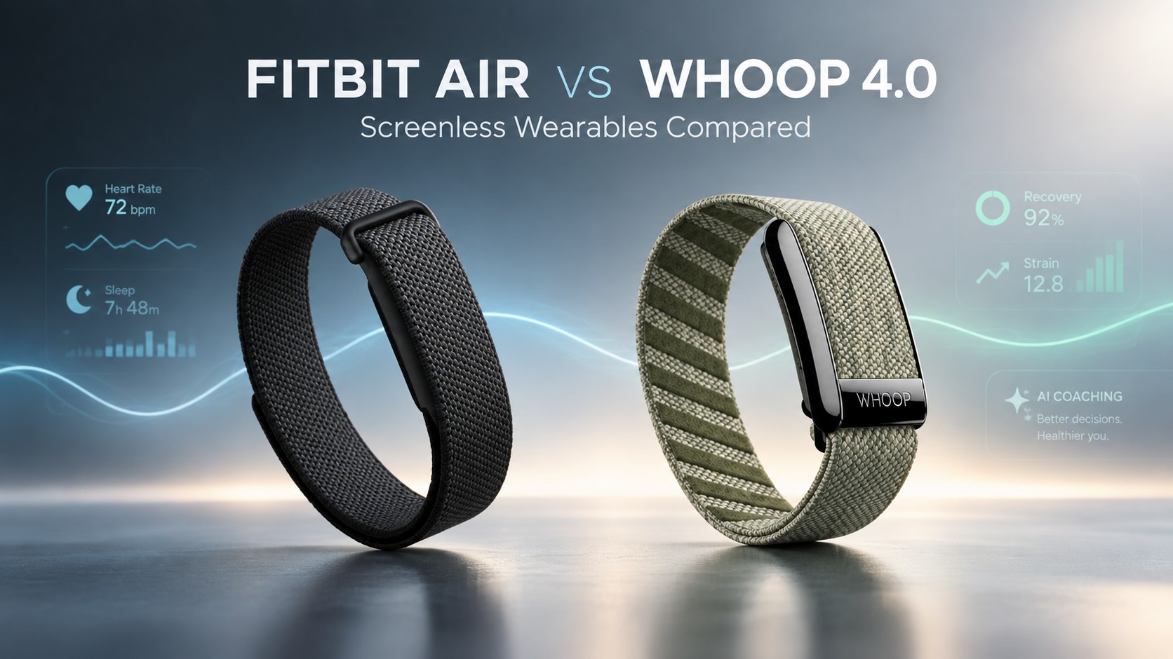 Fitbit Air vs. WHOOP 4.0