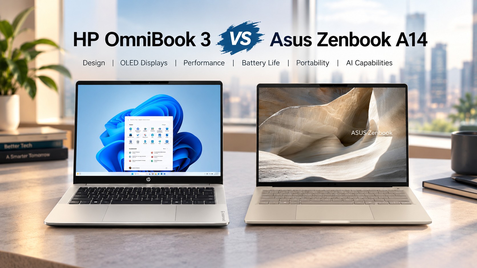 HP OmniBook 3 vs. Asus Zenbook A14